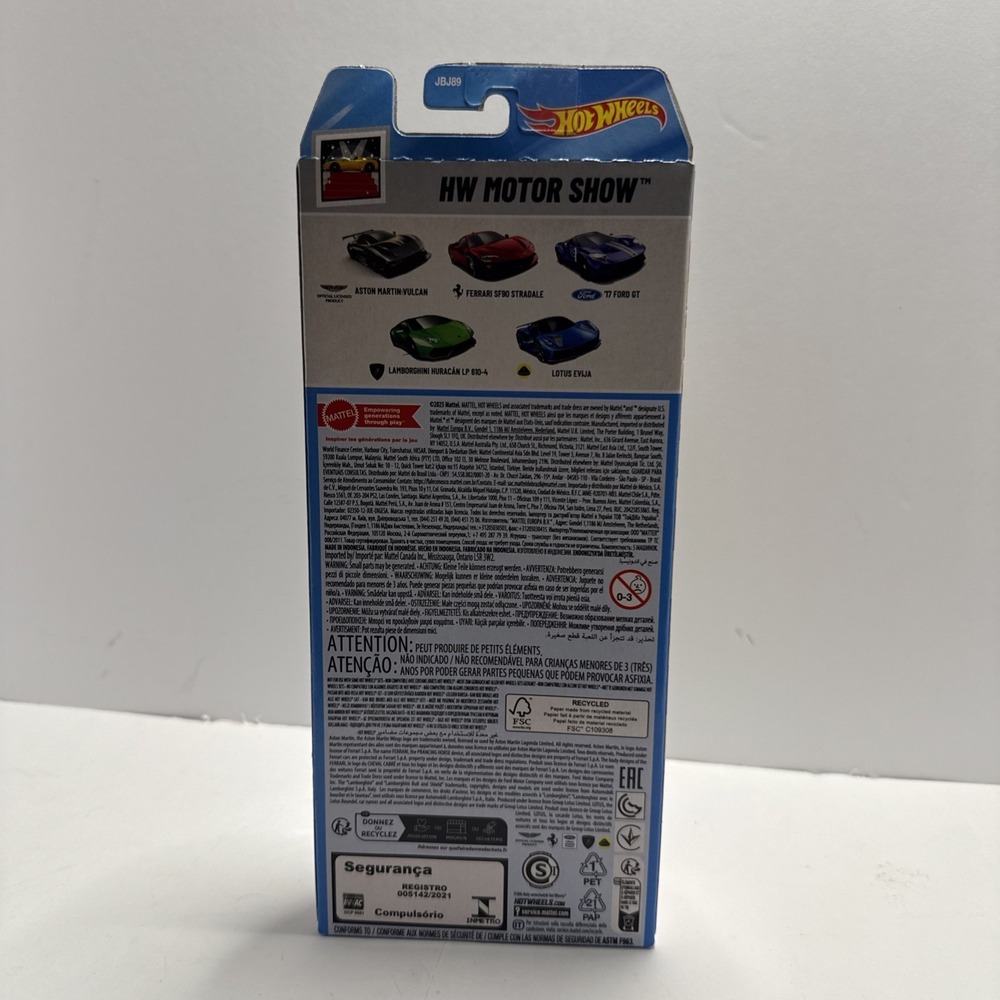 Hot Wheels 2025 HW Motor Show 5-Pack Ferrari Aston Ford Lamborghini Lotus - Picture 3 of 6